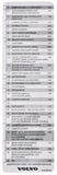 Label Fusebox 9456894 (1101341) - Volvo C70 (-2005), S70, V70, V70XC (-2000)