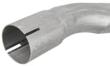 Front silencer splitted part