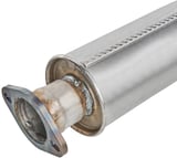 Front silencer splitted part