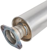 Front silencer splitted part