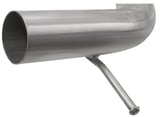 Front silencer splitted part