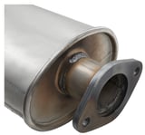 Front silencer splitted part