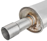 Front silencer splitted part