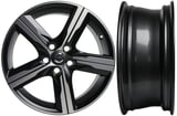 Rim Aluminium 7x17 Ixion III diamond cut / black matt with hub cap
