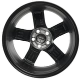 Rim Aluminium 7x17 Ixion III diamond cut / black matt with hub cap