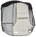 Upholstery Rear seat Back rest jet black
