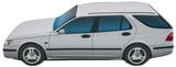 Kissen silber Saab 9-5 Kombi