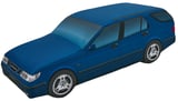 Kissen blau Saab 9-5 Kombi (1104662) - Saab universal