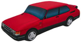 Kissen rot Saab 900 Turbo Coupe (1104663) - Saab universal