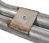 Downpipe double tube splitted part