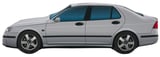 Kissen silber Saab 9-5 (-10) Limousine