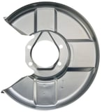 Splash panel, Brake disc left Front axle Zinc-coated 673773 (1106615) - Volvo 120, 130, 220, P1800, P1800ES