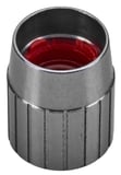 Cap, Valve Tire pressure dark grey Aluminium Kit