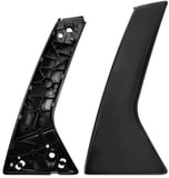 Door handle front left black with Cover Kit  (1106744) - Volvo S60 (-2009), V70 P26 (2001-2007), XC70 (2001-2007)