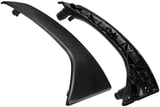 Door handle front right black with Cover Kit