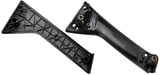 Door handle front right black with Cover Kit