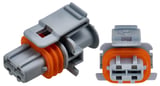 Plug housing for Sensor, fuel temperature 30656979 (1106984) - Volvo C30, C70 (2006-), S40 (2004-), S60 (-2009), S60, V60, S60 CC, V60 CC (2011-2018), S80 (2007-), V50, V70 (2008-), V70 P26 (2001-2007), XC70 (2001-2007), XC70 (2008-), XC90 (-2014)