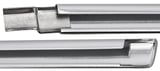 Trim moulding, Glas Triangular window rear right chrome