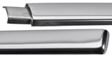 Trim moulding, Glas Triangular window rear left chrome