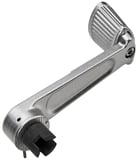 Door handle inner fits left and right silver painted