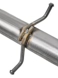 Intermediate exhaust pipe splitted part