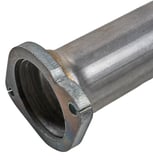Intermediate exhaust pipe splitted part