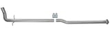Intermediate exhaust pipe splitted part