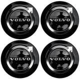 Nabenkappe schwarz für Original-Alufelgen Satz 32424634 (1109565) - Volvo ES90, EX30, EX30 CC, EX60, EX60 CC, EX90, XC60 (2018-), XC90 (2016-)