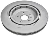 Brake disc Front axle slotted/internally vented