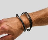 Bracelet 43 cm Leather black VOLVO