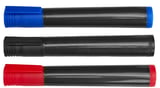Marker pen black red blue Kit 3 -piece