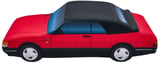 Pillow red Saab 900 Convertible
