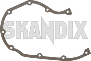 Gasket, Timing cover 1378907 (1000182) - Volvo 120, 130, 220, 140, 200, P1800, P1800ES, PV, P210 - 1800e case cover chain housings crankshaft housing cap engine block lids gasket timing cover p1800e packning seal timing gear covers Own-label      cover crankcase gasket gear timing