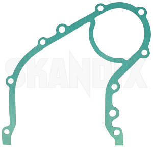 Gasket, Timing cover front 1378493 (1000183) - Volvo 200, 700, 900 - case cover chain housings crankshaft housing cap engine block lids gasket timing cover front packning seal timing gear covers Own-label      crankcase crankshaft flange front gasket