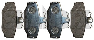Brake pad set Rear axle 31261186 (1000261) - Volvo 700, 850, 900, S70, S90, V90 (-1998), V70 (-2000), V70 XC (-2000) - brake pad set rear axle Own-label adjustment allwheel all wheel axle drive for height rear ride vehicles with without