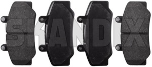Brake pad set Front axle System Bendix 31261181 (1000262) - Volvo 700, 900 - brake pad set front axle system bendix Own-label 2 2pistons abs axle bendix for front pistons system vehicles without