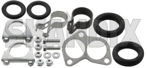 Mounting kit, Exhaust system  (1000501) - Volvo 120, 130, 220 - mounting kit exhaust system Own-label double tube
