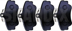 Brake pad set Front axle 3344787 (1000766) - Volvo 400 - brake pad set front axle Own-label axle front non solid vented