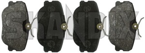 Brake pad set Front axle 3343433 (1000767) - Volvo 400 - brake pad set front axle Own-label axle front non solid vented