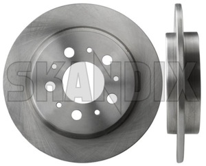 Brake disc Rear axle non vented 1359290 (1000944) - Volvo 700, 900 - brake disc rear axle non vented brake rotor brakerotors rotors Own-label 2 additional ambulance axle except for hearse info info  model multilink non note pieces please rear solid vehicles vented with