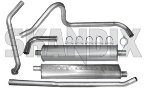 Exhaust system, Stainless steel from Manifold  (1000995) - Volvo PV - exhaust system stainless steel from manifold ferrita Ferrita 6 addon add on from guarantee manifold material round single single single  stainless steel tube with years