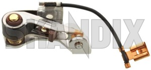 Contact breaker, Distributor 241652 (1001111) - Volvo 120, 130, 220, 140, 164, 200 - breaker points circuit breakers contact breaker distributor contact set contacts ignition contacts Own-label left