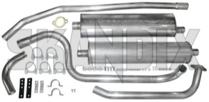 Exhaust system, Stainless steel from Manifold  (1001247) - Volvo PV - exhaust system stainless steel from manifold ferrita Ferrita 6 addon add on from guarantee manifold material round single single single  stainless steel tube with years
