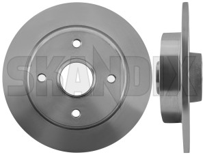 Brake disc Rear axle  (1001294) - Volvo 400 - brake disc rear axle brake rotor brakerotors rotors Own-label 2 abs additional axle for hub info info  note pieces please rear vehicles with without