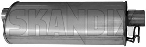 Rear Silencer 464986 (1001357) - Volvo 700 - end silencer rear silencer Own-label clamp pipe tailpipe without