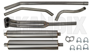 Exhaust system, Stainless steel from Manifold  (1001417) - Volvo P210 - exhaust system stainless steel from manifold ferrita Ferrita 6 addon add on double from guarantee manifold material round single single  stainless steel tube with years