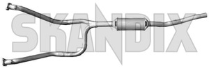 Downpipe 464601 (1001520) - Volvo 200 - downpipe exhaust pipe header pipe Genuine 