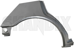 Repair panel, Wheel arch rear right  (1002169) - Volvo 400 - body parts body repair fender panel repair panel wheel arch rear right repair sheet metal repairpanel rustparts table sheet tablesheet wheelarch wing Own-label rear right