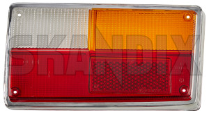 Lens, Combination taillight right 1212703 (1002355) - Volvo 140, 164, 200 - backlightlens lens combination taillight right scatter glass taillamplens taillightlens Own-label chrome hella right system whiteorangered white orange red