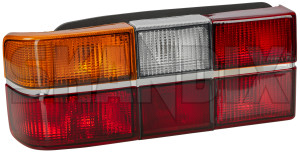 Combination taillight left with Fog taillight red-orange-white 1372212 (1002358) - Volvo 200 - backlight combination taillight left with fog taillight red orange white combination taillight left with fog taillight redorangewhite taillamp taillight Own-label bulb chrome fog holder included left redorangewhite red orange white seal taillight trim with